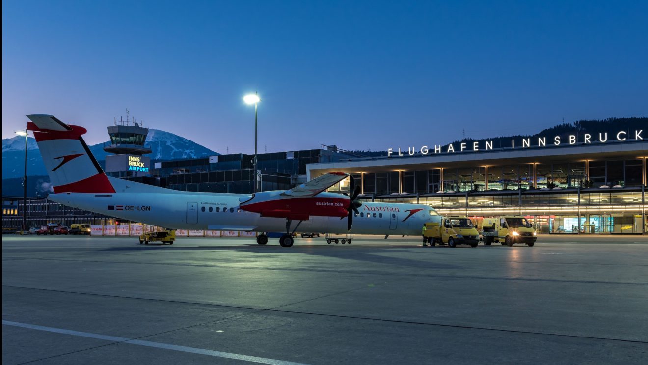 1,1 Mio. Passagiere starteten und landeten 2017 am Flughafen Innsbruck.