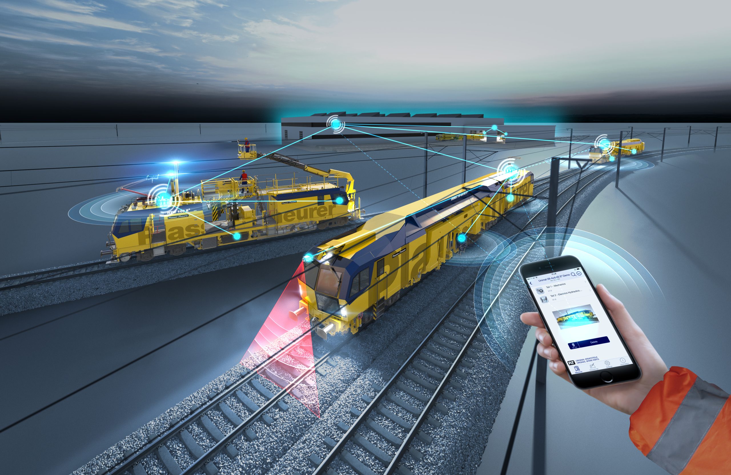 Plasser & Theurer forscht und entwickelt für die Zukunft des Systems Bahn. (c) Plasser & Theurer