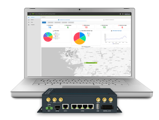 Von einem bis zu tausende Router zentral verwalten mit der Router-Management-Software WebAccess/DMP . (c) Bellequip