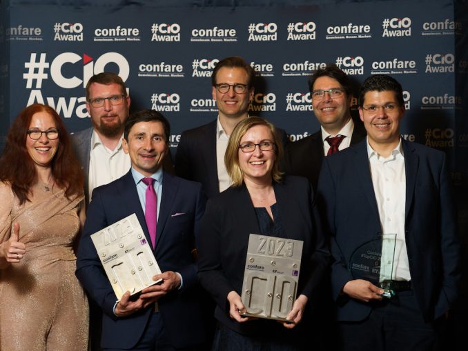 Von links nach rechts: Barbara Klinka-Ghezzo (Confare), Alexander Hochmeier (FACC Operations), Markus Kasinger (Austrian Power Grid), Thomas Baach (Allianz Technology), Susanne Ebm (Flughafen Wien), Michael Ghezzo (Confare) und Wolfgang Ehrengruber (Brau Union AG/Heineken). (c) Confare