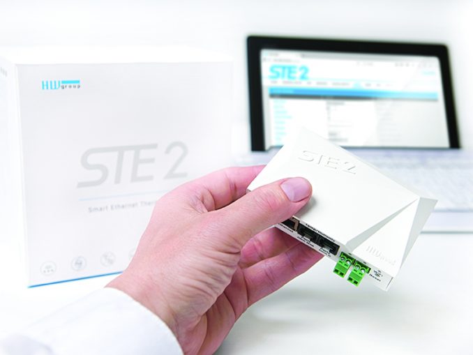 Mit dem HWg-STE2 IP-Temperatur über LAN oder WLAN überwachen.