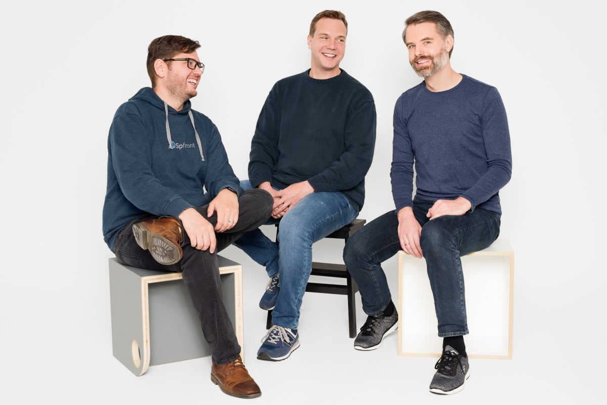 Die Sipfront-Gründer Andreas Granig, Markus Seidl und Daniel Tiefnig. (c) Carolin Bohn