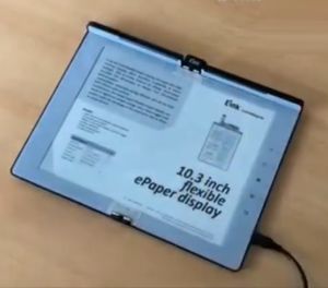 E-Ink-Prototyp mit faltbarem Display.