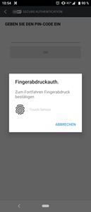 ESA 3.0 bietet Zweifaktor-Authentifizierung per Fingerabdruck am Smartphone.