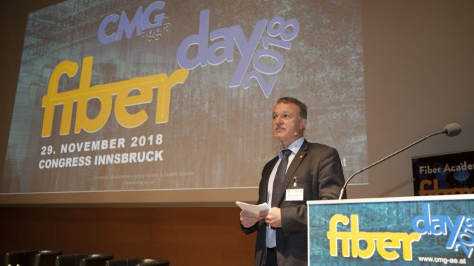 Igor Brusic, Deputy Director Action Group Gigabit Fiber Access (aggfa), am 6. CMG Fiberday in Innsbruck. (c) Die Fotografen