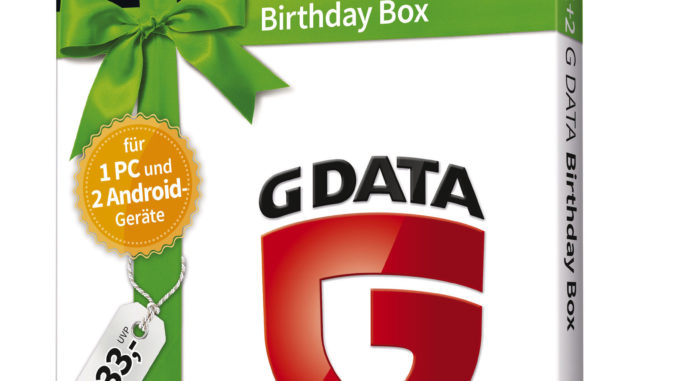 Zum 33. Geburtstag gibt es eine limitierte Sonderausgabe der G DATA Total Security zum Vorzugspreis.