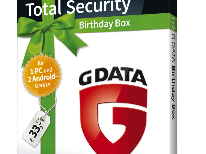 Zum 33. Geburtstag gibt es eine limitierte Sonderausgabe der G DATA Total Security zum Vorzugspreis.