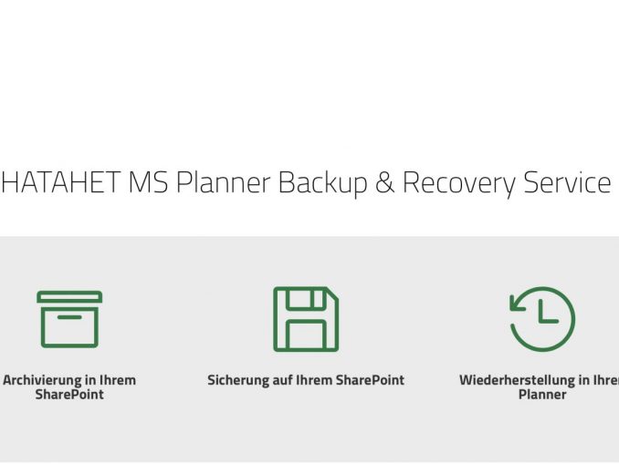 Microsoft Planner archivieren, sichern und wiederherstellen: HATAHET hat die Lösung.