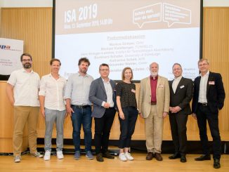 ISPA Internet Summit Austria 2019: v.l.n.r.: Jaro Krieger-Lamina, Michael Katzlberger, Alexander Wahler, Markus Gratzer, Katharina Schell, Burkhard Schafer, Harald Kapper, Franz Zelle.