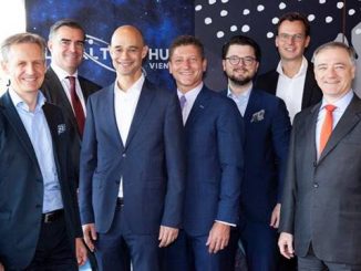 Die Jury des Legal Tech Hub Vienna: Stefan Artner (Dorda), Alric Ofenheimer (Eisenberger-Herzog), Philipp Dubksy (Herbst Kinsky), Stefan Prochaska (PHH Rechtsanwälte), Thomas Kulnigg (Schönherr Rechtsanwälte), Christian Pindeus (SCWP Schindhelm) und Eric Steger (Wolf Theiss Rechtsanwälte). (c) Marlene Rahmann