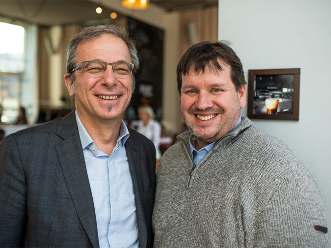 Helmut Leopold, Head of Center for Digital Safety & Security am AIT, und Peter Lieber, Gründer von Sparx Services CE. (c) Wolfgang Franz