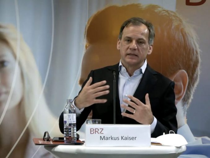 BRZ-Geschäftsführer Markus Kaiser bei der Präsentation des Technologieradars 2021. (c) Screenshot der virtuellen Pressekonferenz.