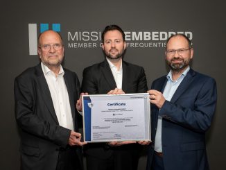 Hermann Mattanovich (Mission Embedded), Harald Erkinger (CIS) und Michael Kreilmeier (Mission Embedded). (c) Bernhard Wieczorek