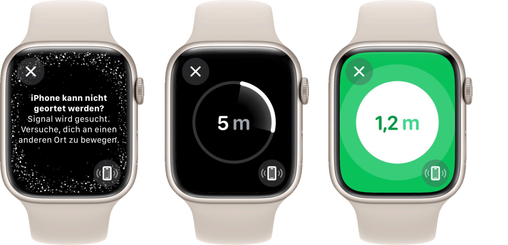 So sieht die iPhone Ortung mit der neuen Apple Watch aus 