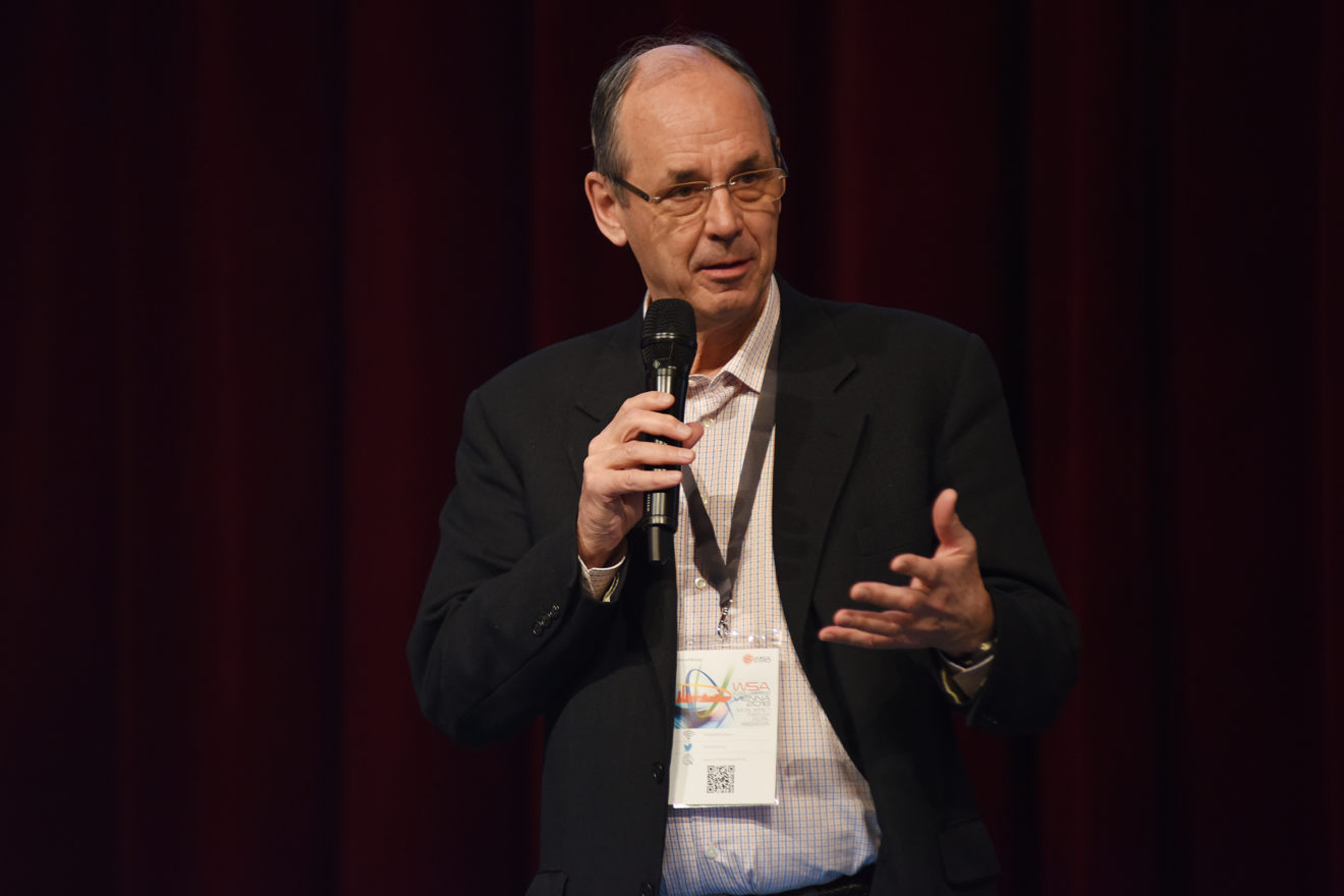 Prof. Peter A. Bruck auf dem WSA Global Congress Vienna 2018.