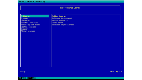 Yet antoher Setup Tool: Auf YaST müssen Sie auch im Textmodus nicht verzichten. (c) computerwoche.de