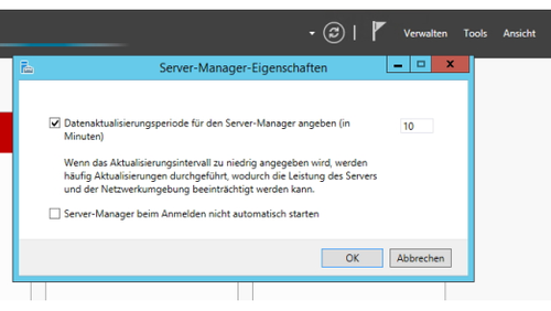 Server-Manager-Autostart ausschalten (c) Thomas Joos