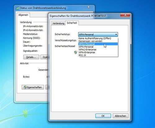 WLAN-Konfiguration in Windows (c) Wolksi