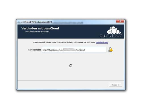 Anmelden bei Owncloud