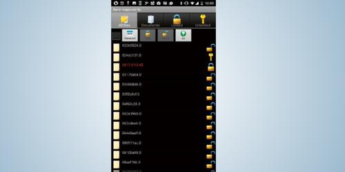 Mit der App „File Locker“ lassen sich einzelne Dateien auf Ihrem Smartphone verschlüsseln. Der Zugriff ist anschließend nur noch per Passworteingabe möglich. (c) pcwelt.de
