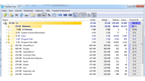 Treesize Free (c) computerwoche.de