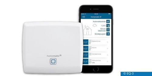 Der Homematic IP Access Point mit der App. (c) EQ-3