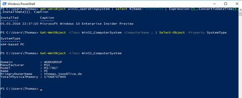 In der PowerShell können Sie umfassende Informationen zum installierten Betriebssystem abrufen, auf Servern und auf Computern. (c) tecchannel.de