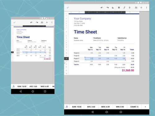 Google Tabellen auf Smartphone und Tablet (c) computerwoche.de