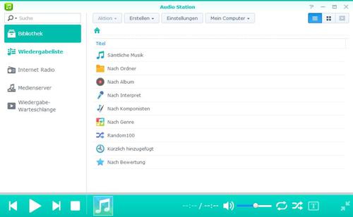 Die Audio Station kann parallel zum iTunes-Server eingesetzt werden und bietet etwas mehr Funktionen. (c) Joos