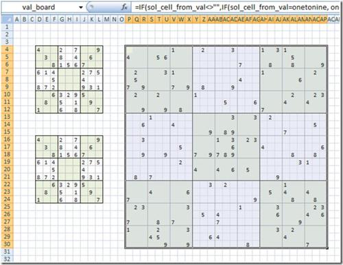 Die Möglichkeiten mit Excel sind vielfältig. Sogar Sudoku lassen sich mit dem Programm lösen (c) Jens Stark