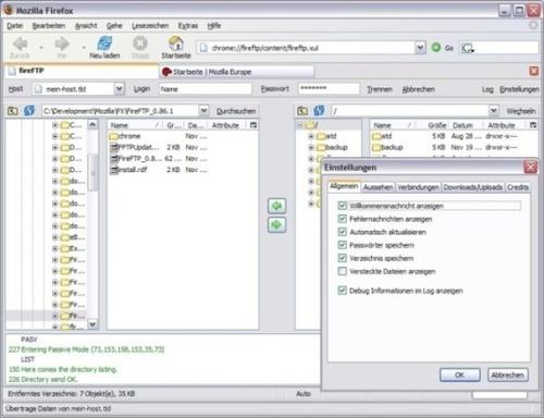 FireFTP: FTP-Client für Firefox (c) 2014
