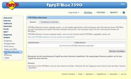 Für Router sollten Sie den Standardbenutzer und sein Kennwort abändern, damit kein unbefugter Anwender auf die Oberfläche zugreifen kann. (c) Thomas Joos