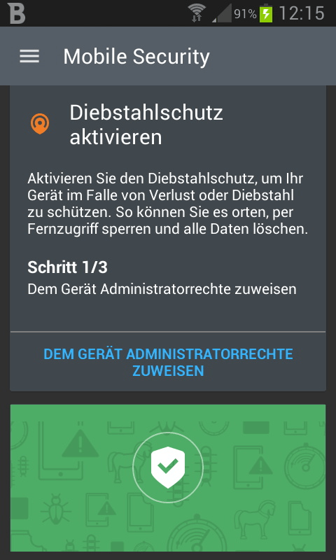 Mobile Security & Antivirus (c) Steffen Zellfelder