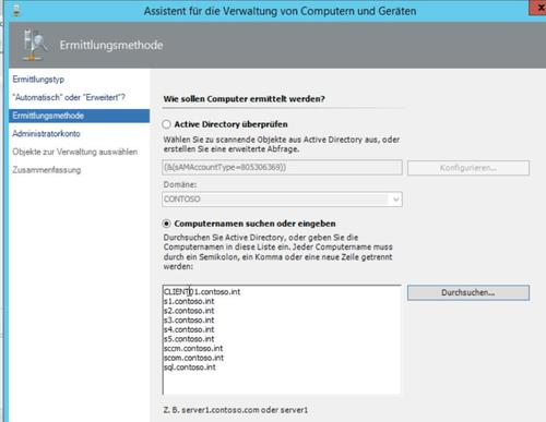 Im Detail: Im Assistenten zur Verwaltung von Servern wählen Sie Ihre Hyper-V-Hosts zur Überwachung aus. (c) Thomas Joos