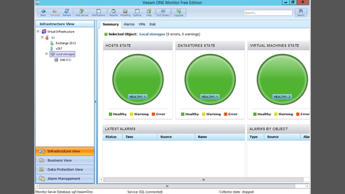 Veeam One zeigt die Hyper-V-Hosts und deren virtuelle Server an. (c) computerwoche.de