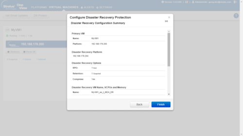 Die Lösung OneView von Stratus kann auch die Möglichkeit des Disaster Recovery anbieten (Quelle: Stratus Technologies). (c) Stratus Technologies