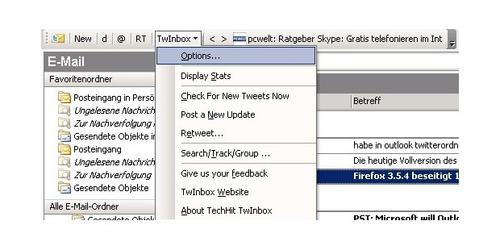 TwInbox konfigurieren (c) pcwelt.de