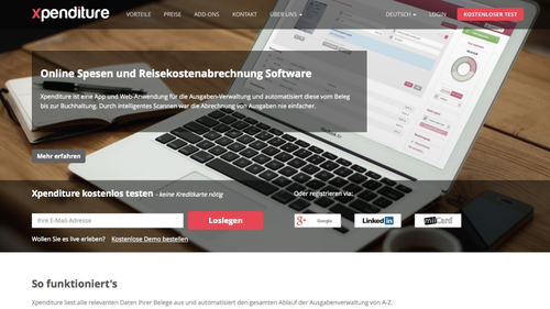 Bei Xpenditure handelt es sich um eine moderne Web-Lösung für Reisekostenabrechung, die sich als eine einfachere Alternative zu HR Works positioniert. Neben Spesen- und Reisekosten-Management punktet die Software mit nützlichen Features, die die Ausgabenverwaltung automatisiert. (c) computerwoche.de