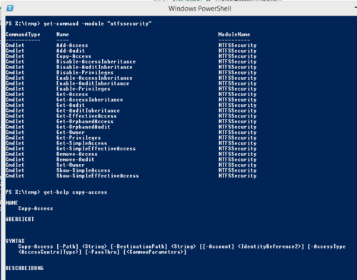 Basisarbeit: In der PowerShell können Sie auch Berechtigungen von Dateien und Verzeichnissen steuern. (c) Joos