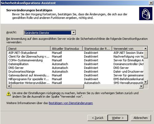 Mit dem Sicherheitskonfigurationsassistenten sichern Sie Server mit Windows Server 2003 vor Angriffen. (c) Thomas Joos