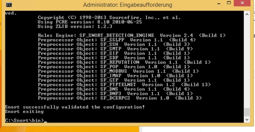 Mit der Option -T können Sie die Snort-Konfiguration testen. (c) Thomas Joos