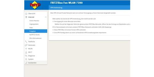 Mit VPN Assistent lassen sich VPN-Verbindungen zu Fritzboxen schnell und einfach einrichten (c) Thomas Joos
