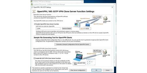 Tools wie Softether erlauben das schnelle und einfache Installieren eines eigenen VPN-Servers (c) Thomas Joos