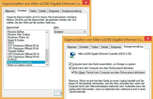 Stellen Sie die Optionen so ein, wie sie im Bild zu sehen sind. Sie können dann Windows über das Netzwerk hochfahren. (c) computerwoche.de