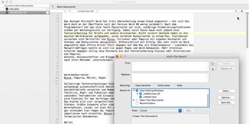 Text Wrangler (c) tecchannel.de