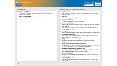 Software-Auswahl: In dieser Maske bestimmen Sie, welche Pakete Sie installieren möchten. (c) computerwoche.de