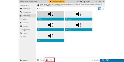 Mit Driver Fusion entfernen Sie alte Treiber von Chipsätzen bis zu USB-Schnittstellen – siehe roter Rahmen. (c) IDG