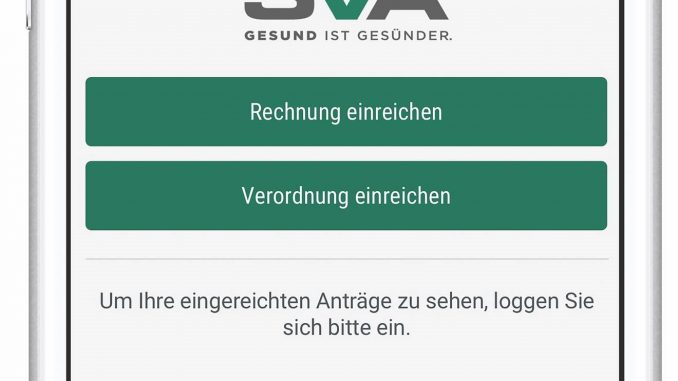 Die SVA-App ist gratis im Google Play-Store oder Apple App-Store verfügbar.