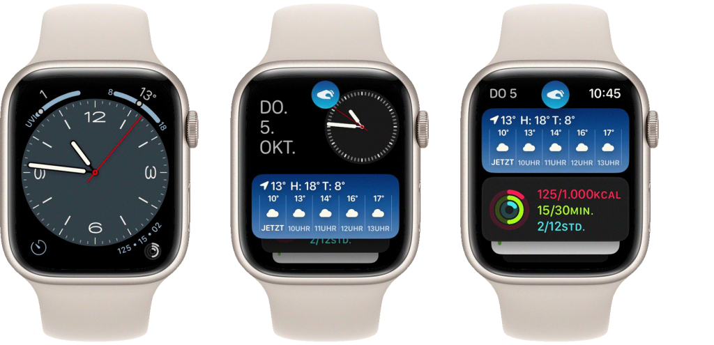 Der Smart-Stapel der neuen Apple Watch