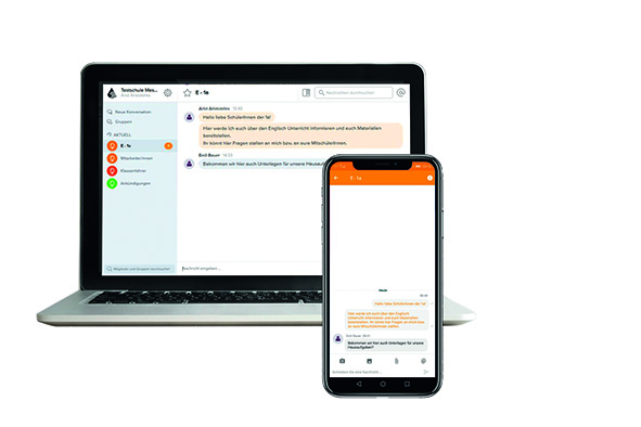 Seit vergangener Woche wird an Schulen mit dem Untis Messenger gechattet.